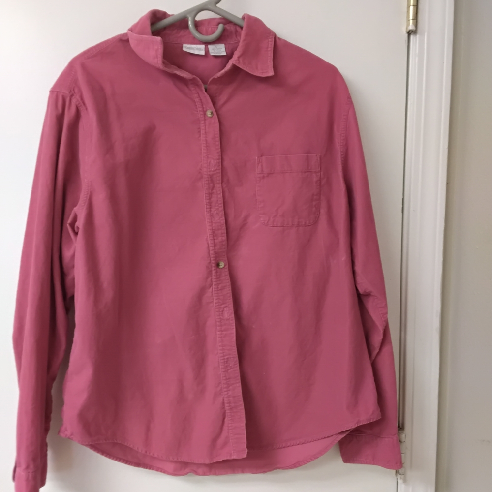 Men's Pink Button-Up Shirt